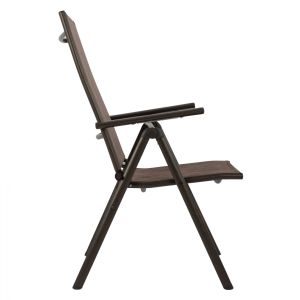 Сгъваем стол със 7 степени кафяв HM5700.02 55x70x103 cm.