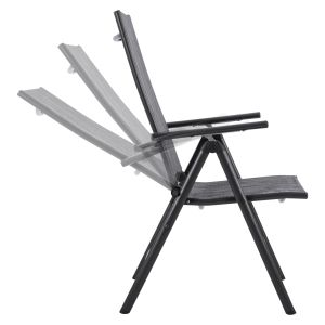 Сгъваем стол със 7 степени сив Hm5700,01 55x70x103cm