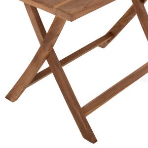 Сгъваема градинска маса Kendall Hm9542 от масивно тиково дърво 120x80x75hcm