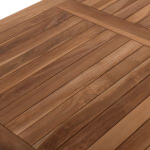 Сгъваема градинска маса Kendall Hm9542 от масивно тиково дърво 120x80x75hcm