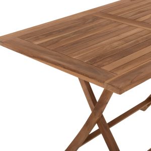 Сгъваема градинска маса Kendall Hm9542 от масивно тиково дърво 120x80x75hcm