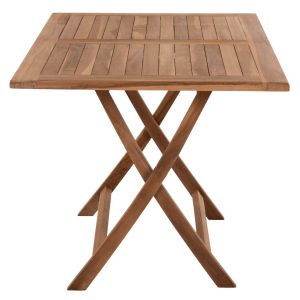 Сгъваема градинска маса Kendall Hm9542 от масивно тиково дърво 120x80x75hcm