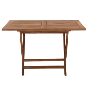 Сгъваема градинска маса Kendall Hm9542 от масивно тиково дърво 120x80x75hcm