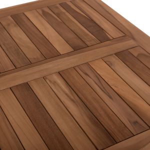 Сгъваема градинска маса Kendall Hm9544 от масивно тиково дърво 80x80x75hcm