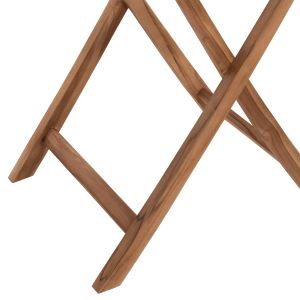 Сгъваема градинска маса Kendall Hm9544 от масивно тиково дърво 80x80x75hcm