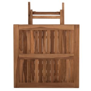 Сгъваема градинска маса Kendall Hm9544 от масивно тиково дърво 80x80x75hcm