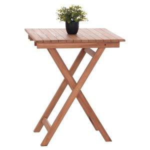 Folding square table Heidel Hm18121 teak wood - natural color 60x60x75cm.