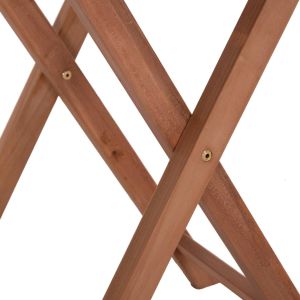 Folding square table Heidel Hm18121 teak wood - natural color 60x60x75cm.
