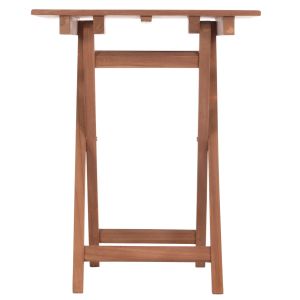 Folding square table Heidel Hm18121 teak wood - natural color 60x60x75cm.
