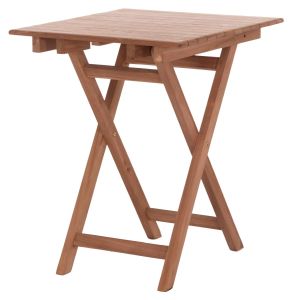 Folding square table Heidel Hm18121 teak wood - natural color 60x60x75cm.