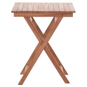 Folding square table Heidel Hm18121 teak wood - natural color 60x60x75cm.