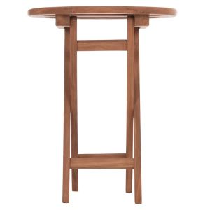 Folding round table Eris Hm18119 teak wood - natural color Φ60x75cm.