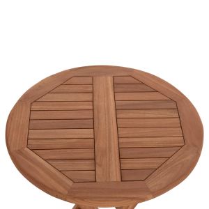Folding round table Eris Hm18119 teak wood - natural color Φ60x75cm.