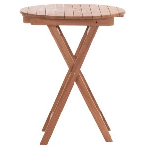 Folding round table Heidel Hm18120 teak wood - natural color Φ60x75cm.