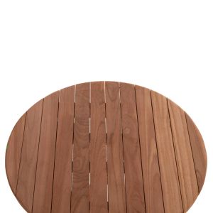 Folding round table Heidel Hm18120 teak wood - natural color Φ60x75cm.