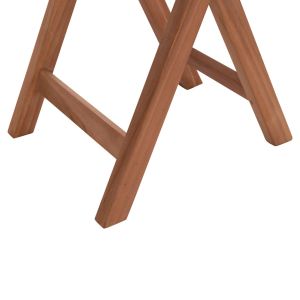 Folding round table Heidel Hm18120 teak wood - natural color Φ60x75cm.