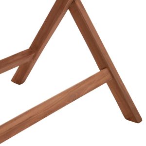 Folding rectangular table Eris Hm18117 teak wood - natural color 120x70x76cm.