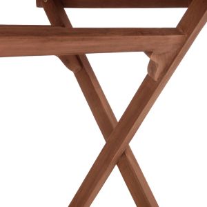 Folding rectangular table Eris Hm18117 teak wood - natural color 120x70x76cm.