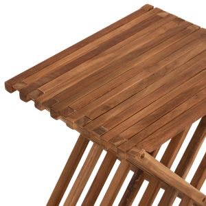 Folding coffee/side table T-cross made of solid teak wood 40x33x45hcm Hm7896