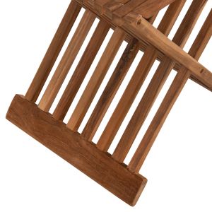 Folding coffee/side table T-cross made of solid teak wood 40x33x45hcm Hm7896