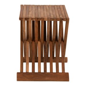Folding coffee/side table T-cross made of solid teak wood 40x33x45hcm Hm7896