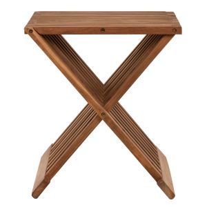Folding coffee/side table T-cross made of solid teak wood 40x33x45hcm Hm7896