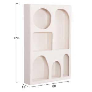 Секция Tallboy Santorini Hm18059 Mdf в Off-white 80x18x120hcm.