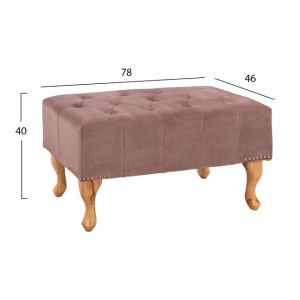 Сет - кресло Polina и табуретка Emma пепел от рози T, Chesterfield Hm11053,05