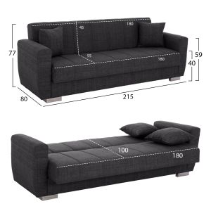 Living room and bedroom furniture set 5 pieces for pupils and students HM11891