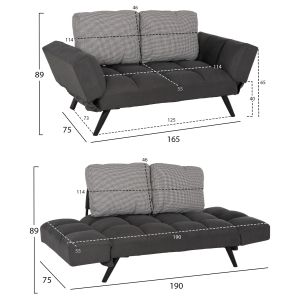 6-piece living room furniture set for students HM11983