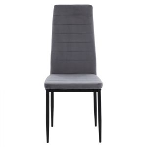 Сив плюшен стол Hm0037,31