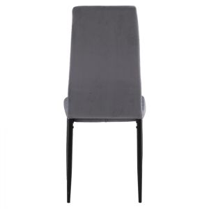 Сив плюшен стол Hm0037,31