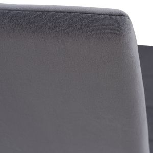 Сив плюшен стол Hm0037,31