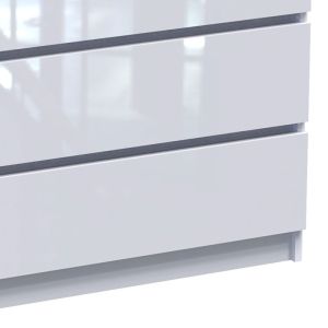 Скрин Dicama Mdf в бял цвят 85.5x47x98см
