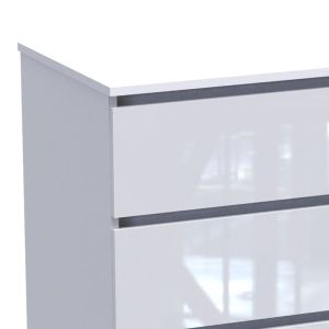 Скрин Dicama Mdf в бял цвят 85.5x47x98см