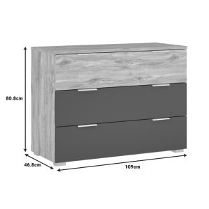 Скрин Kantri в Sonoma - сив нюанс 109x46.8x80.8см