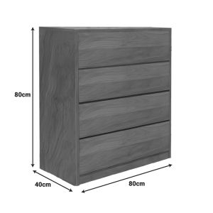 Скрин Kuanger Mdf в цвят орех 80x40x80см