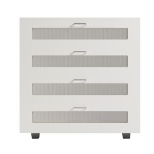 Chest of drawers Thorgan, melamine, white, 4 drawers 80χ40χ83hcm Hm9880,03