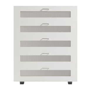 Chest of drawers Thorgan, melamine, white, 5 drawers 80χ40χ100hcm Hm9881,03