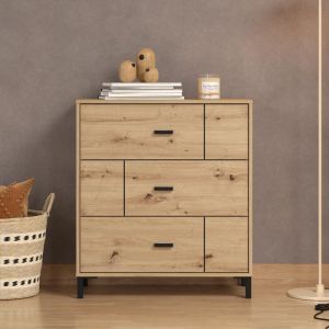 СКРИН С ЧЕКМЕДЖЕ ALERIA 80 3F ЦВЯТ ARTISAN OAK 77X40X90СМ