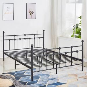 Спалня Bed 150x200 черен цвят Hm575,01