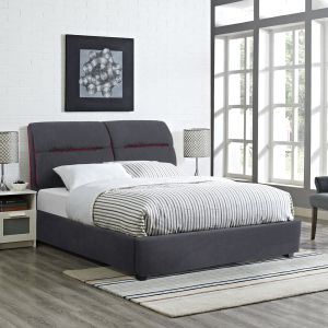 Спалня Kendra 150x200 сив текстил Hm562