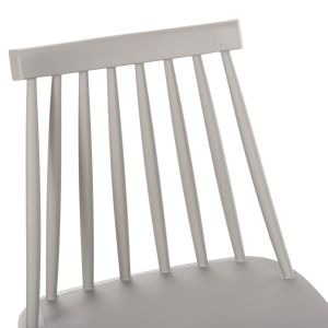 Средновисок бар стол Vanessa сив полипропилен дървени крака Hm9300,10 45x48x96hcm