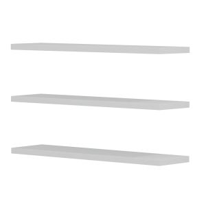 Cassius wall shelves, white melamine 60x14.5cm (hm8966.11)