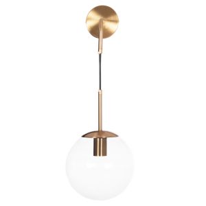 Wall lamp Gyda Hm4473 metal in gold-glass 18x28x55cm.