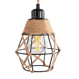 Wall lamp Kinan Hm4466 metal-rope 15.5x21x44cm.