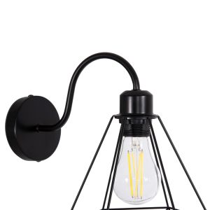 Wall lamp Milid Hm4468 metal in black 20x27x28cm.