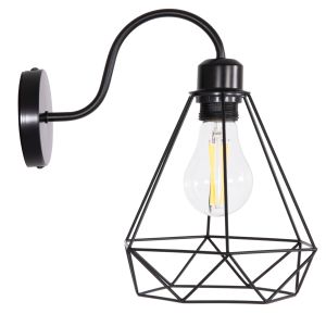 Wall lamp Milid Hm4468 metal in black 20x27x28cm.