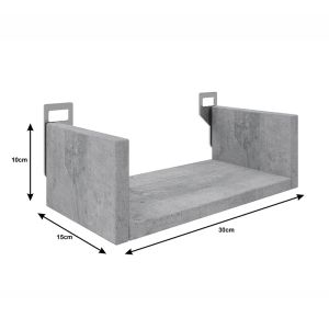Derva wall shelf in oak color 30x15x10cm