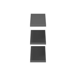 Wall shelf Divar in gray color 60x14.5x1.8cm